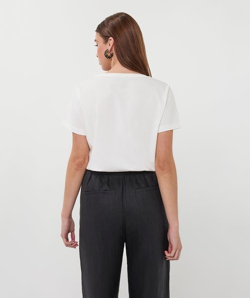 EsQualo 'Palm ESQ' Embroidery T-Shirt - Colour Options