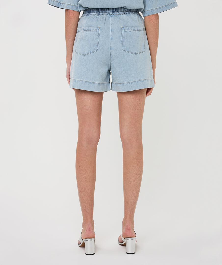 EsQualo Light Denim Shorts