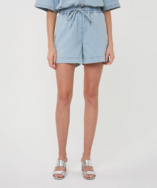 EsQualo Light Denim Shorts