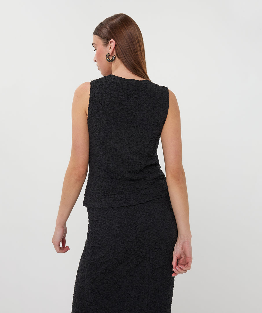 EsQualo Bubble Flower Gilet