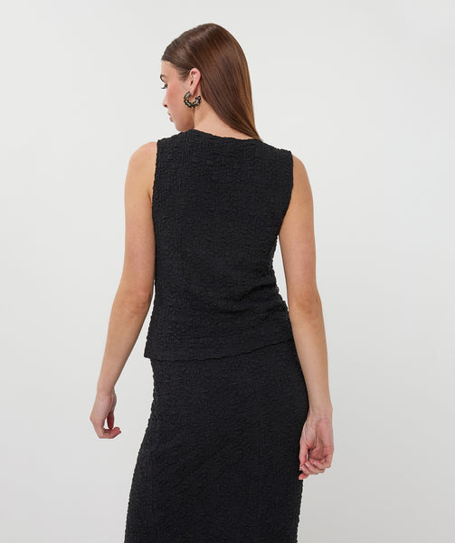 EsQualo Bubble Flower Gilet