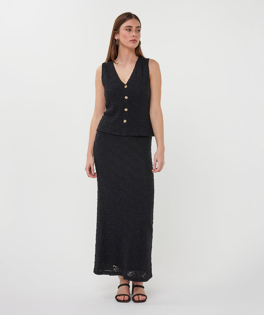 EsQualo Bubble Flower Gilet