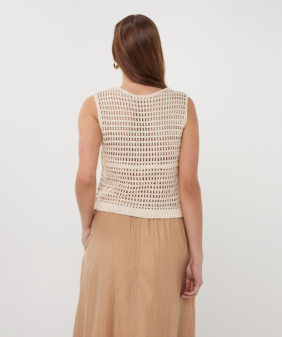 EsQualo Crochet Gilet