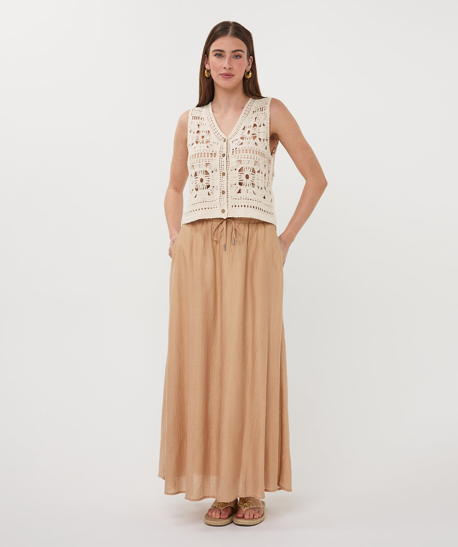 EsQualo Crochet Gilet