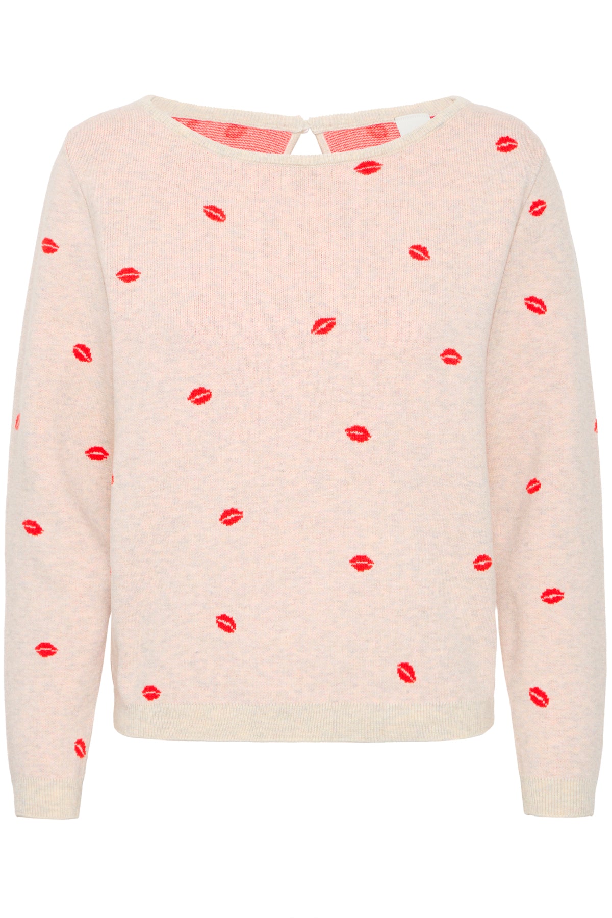 IhBrielle long sleeve Pullover in Oatmeal Melange