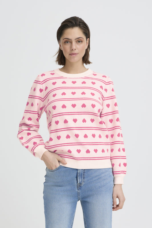 IhBrielle Pullover in Birch with Teaberry