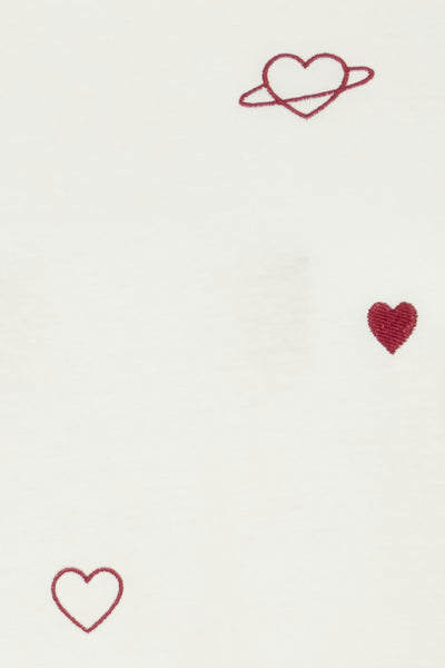 IhCamino Embroidered Hearts Tee