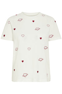 IhCamino Embroidered Hearts Tee