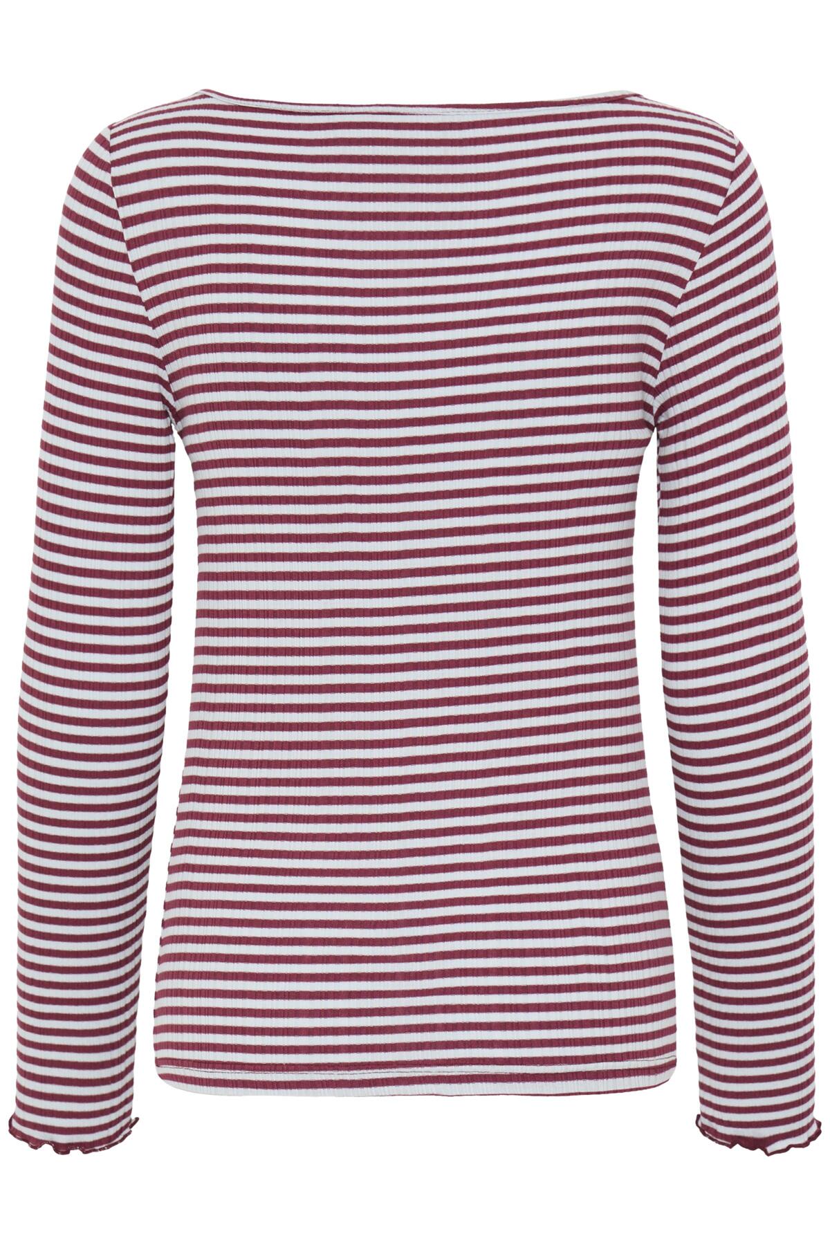 IhCella Long Sleeve Top in Rhododendron and Celestial Blue
