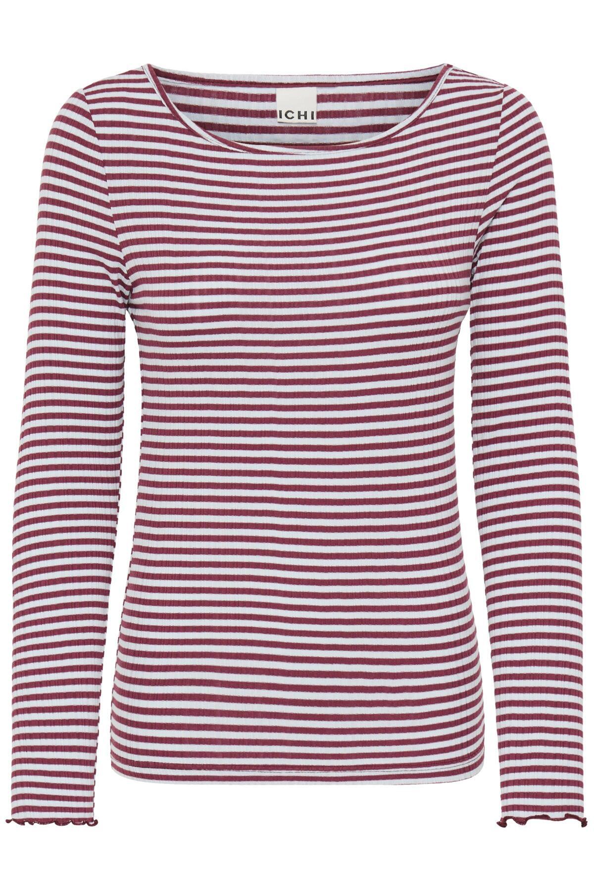IhCella Long Sleeve Top in Rhododendron and Celestial Blue