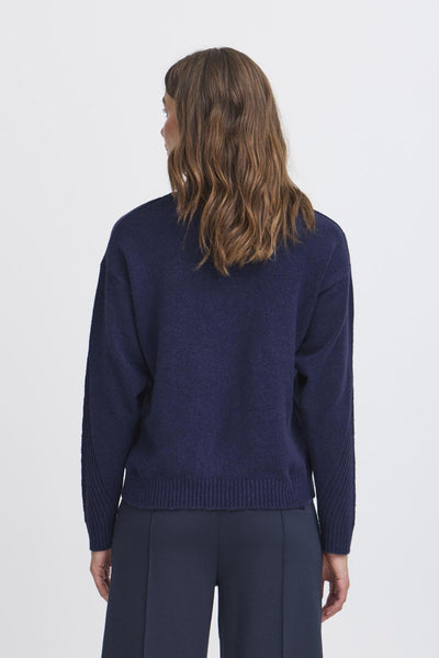 IhDasila long sleeve Pullover in Patriot Blue