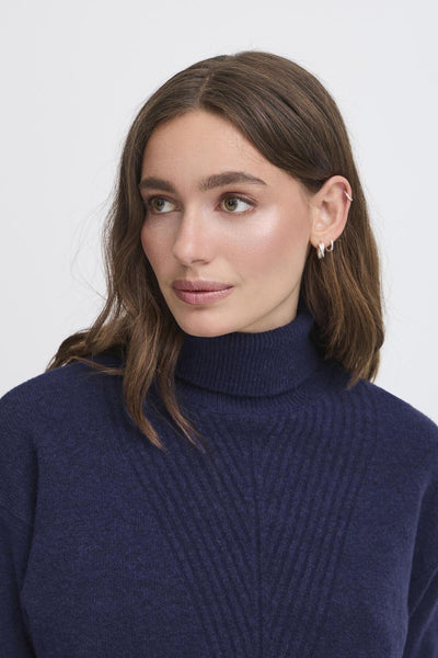 IhDasila long sleeve Pullover in Patriot Blue