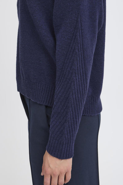 IhDasila long sleeve Pullover in Patriot Blue