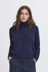 IhDasila long sleeve Pullover in Patriot Blue
