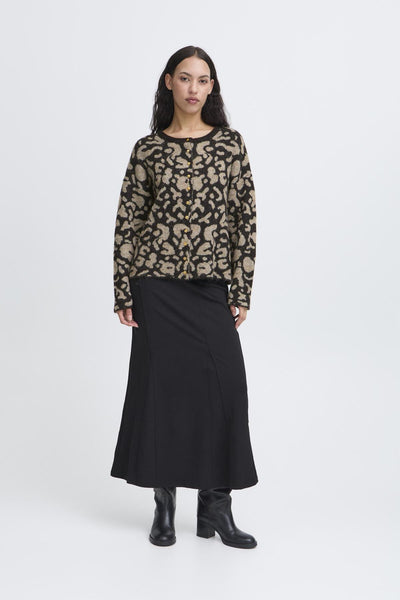 IhKamara Animal Print Cardigan