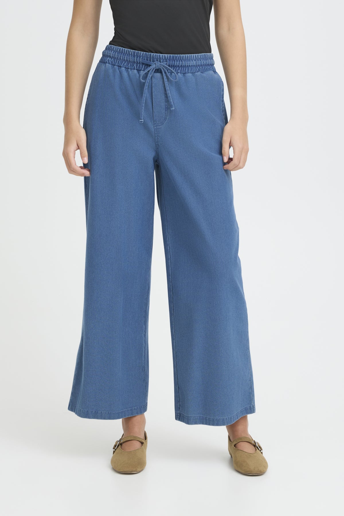 IhKate Denim Pants in Medium Blue
