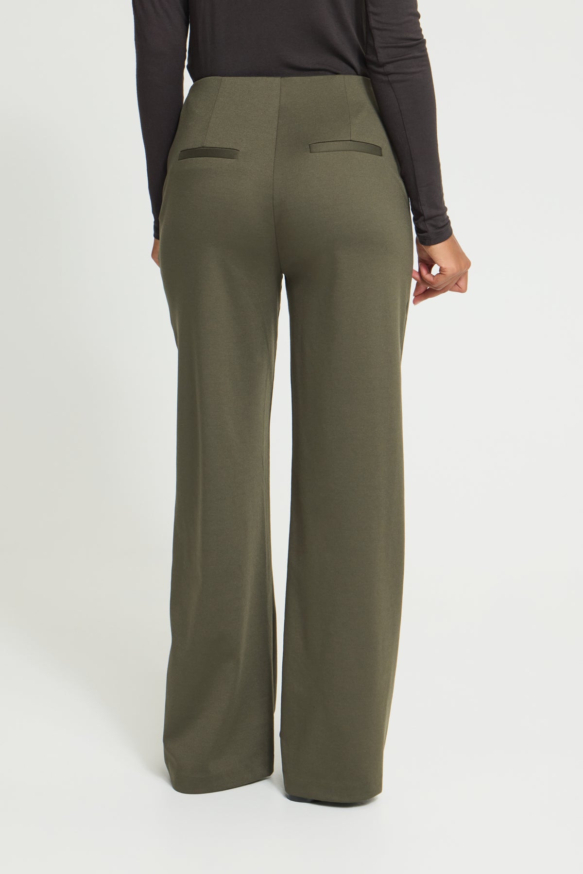 IhKate Wide Leg Trousers in Forest Night