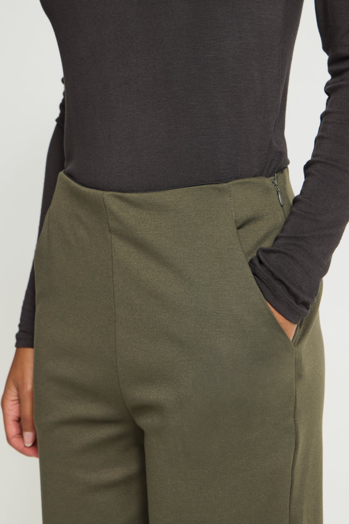 IhKate Wide Leg Trousers in Forest Night