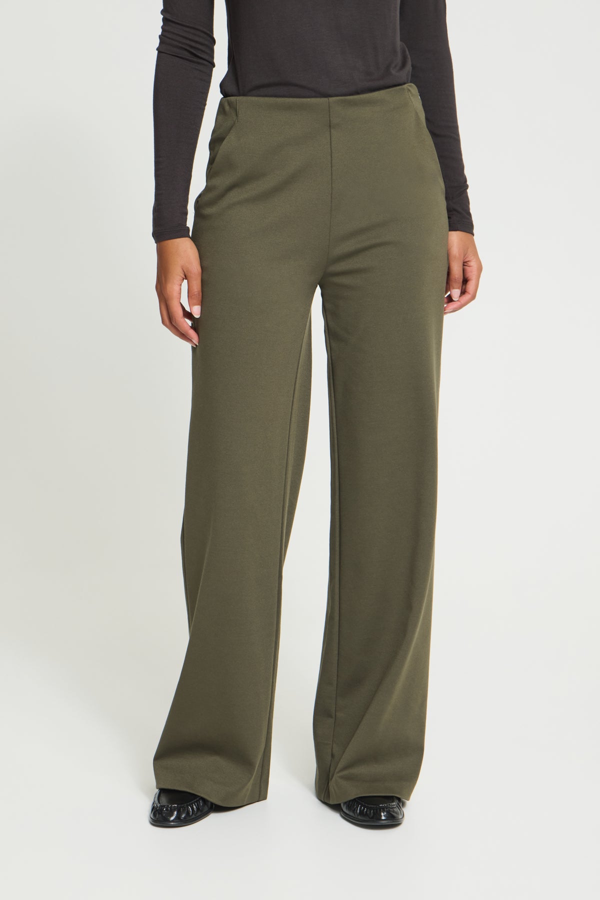IhKate Wide Leg Trousers in Forest Night