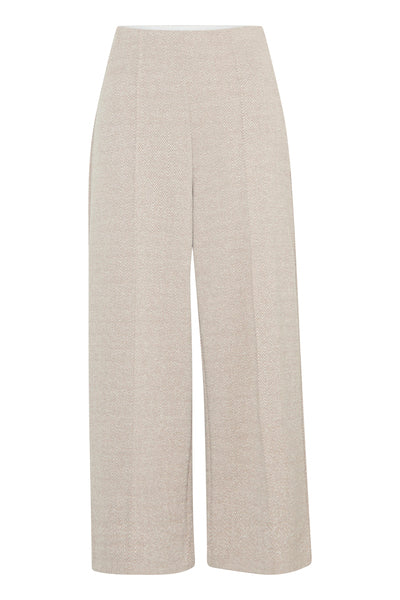 IhKate Jacquard Cropped Wide Pants
