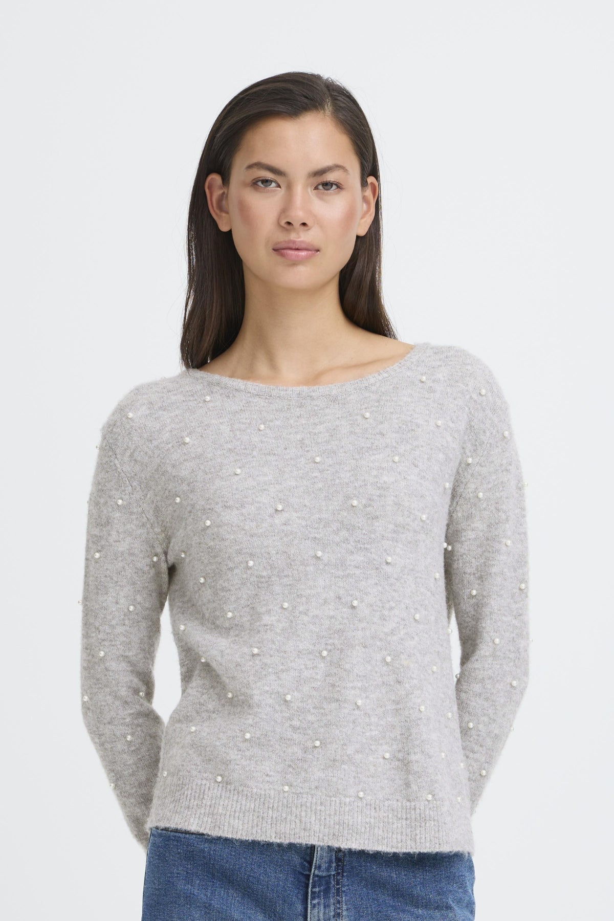 IhMacon long sleeve Pullover in Grey