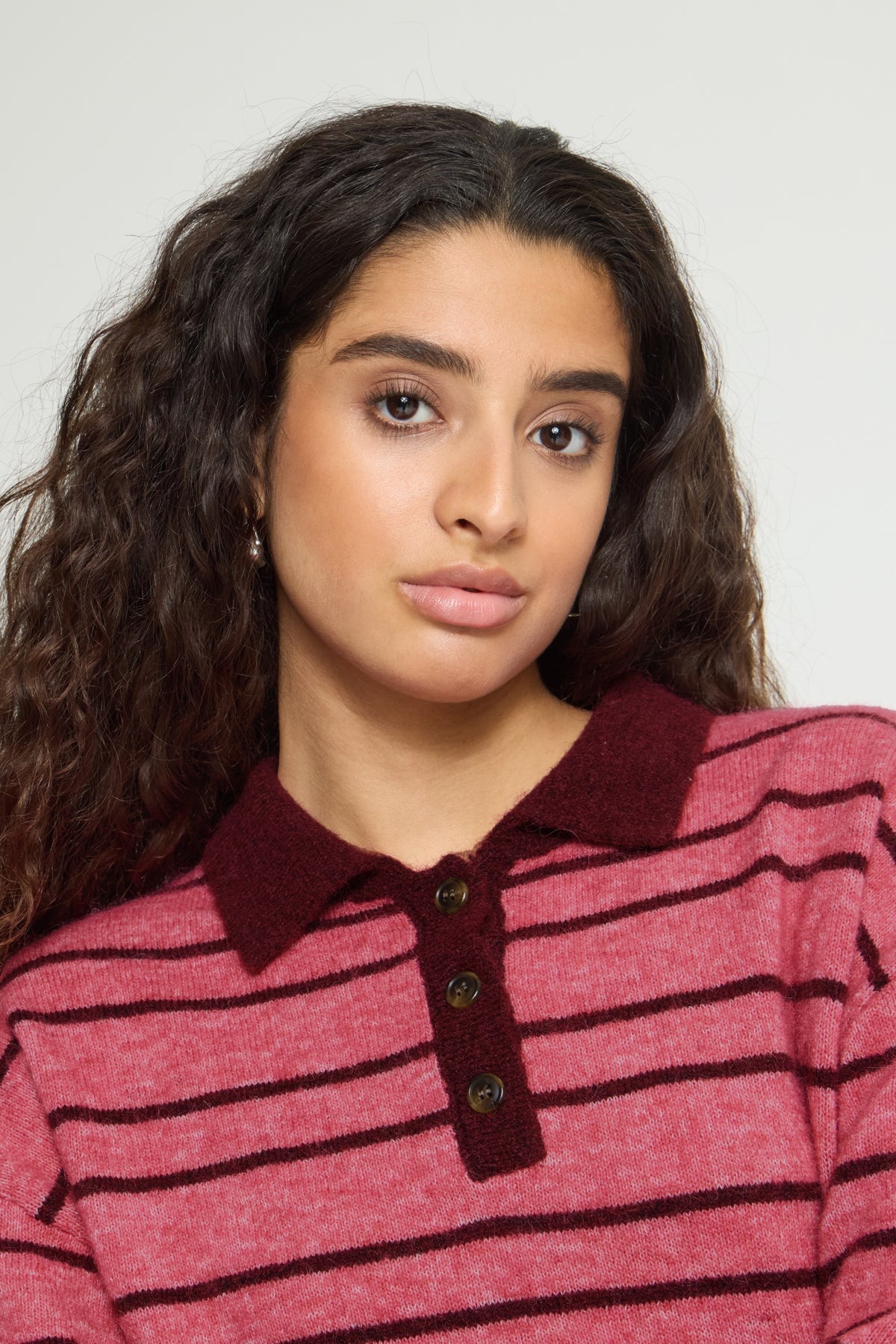 IhSage Striped Polo Pullover