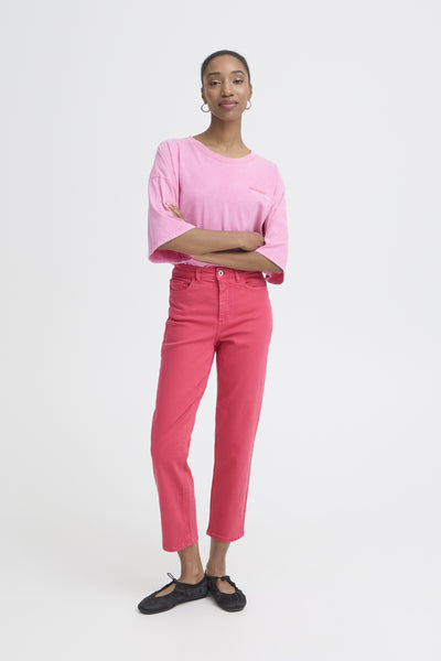 IhZiggy Raven Jeans in Azalea Pink