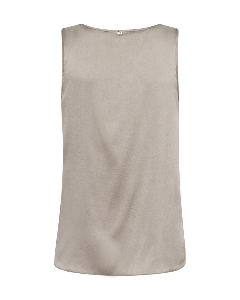 MMAstrid Silk Tank Top in Mourning Dove