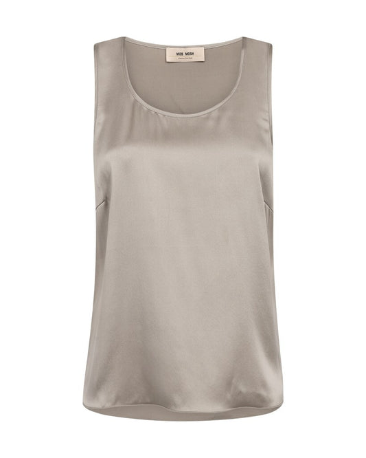 MMAstrid Silk Tank Top in Mourning Dove