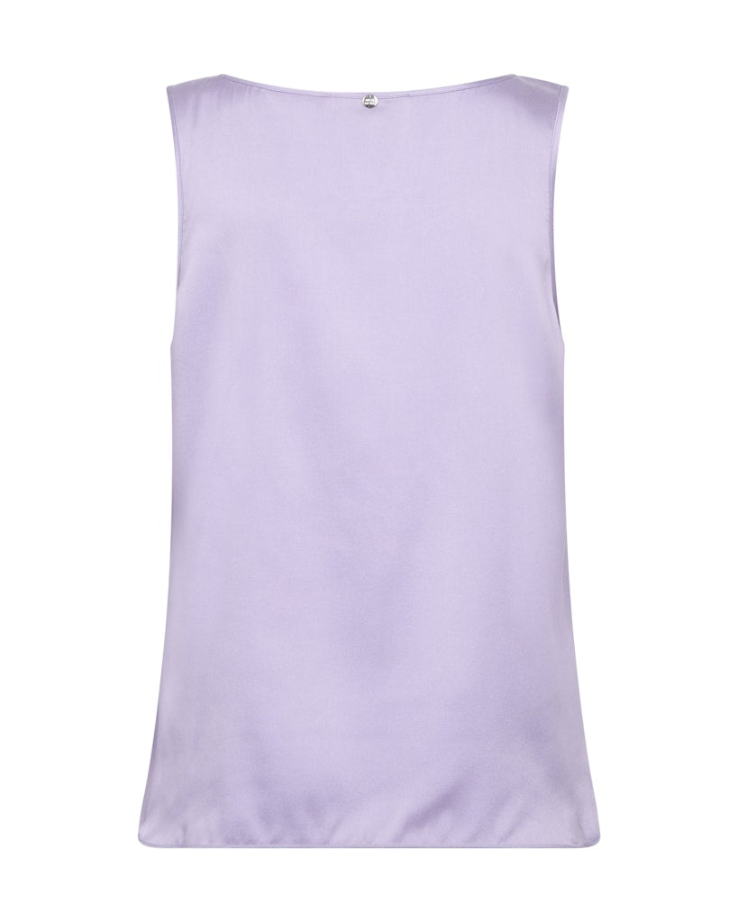 MMAstrid Silk Tank Top in Violet Tulip