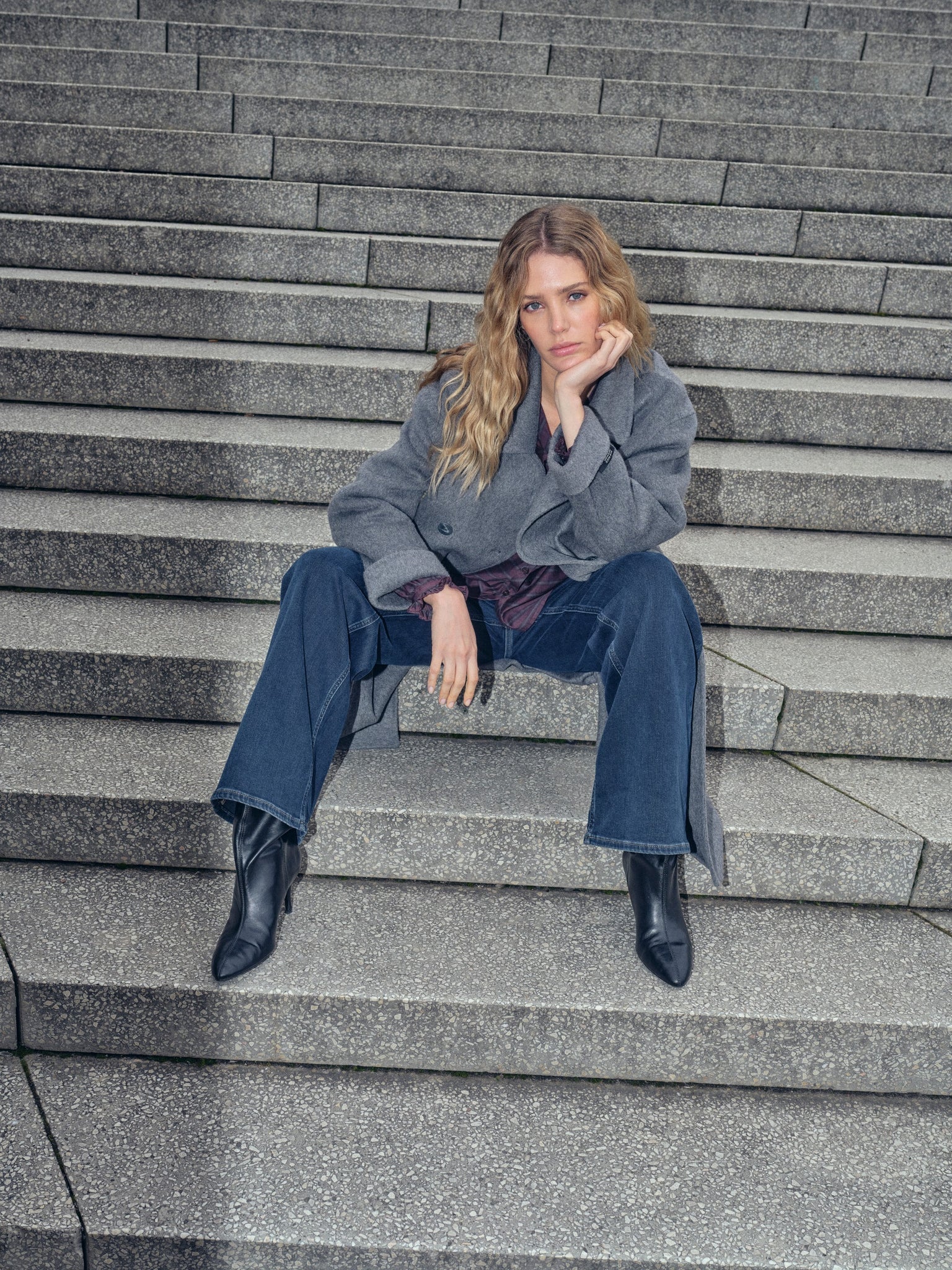 MMDara Hera Jeans in Deep Blue