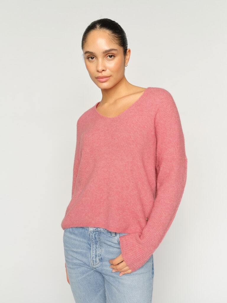 MMThora V-Neck Knit in Dusty Rose