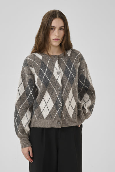 MWPaloma Check Knit Cardigan