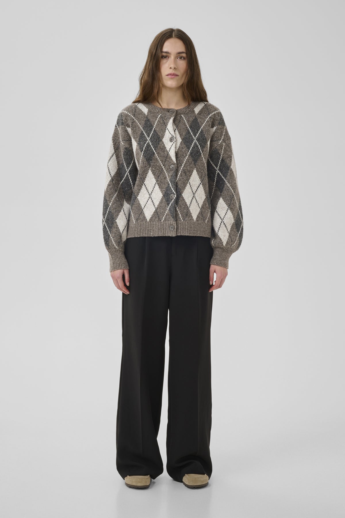 MWPaloma Check Knit Cardigan