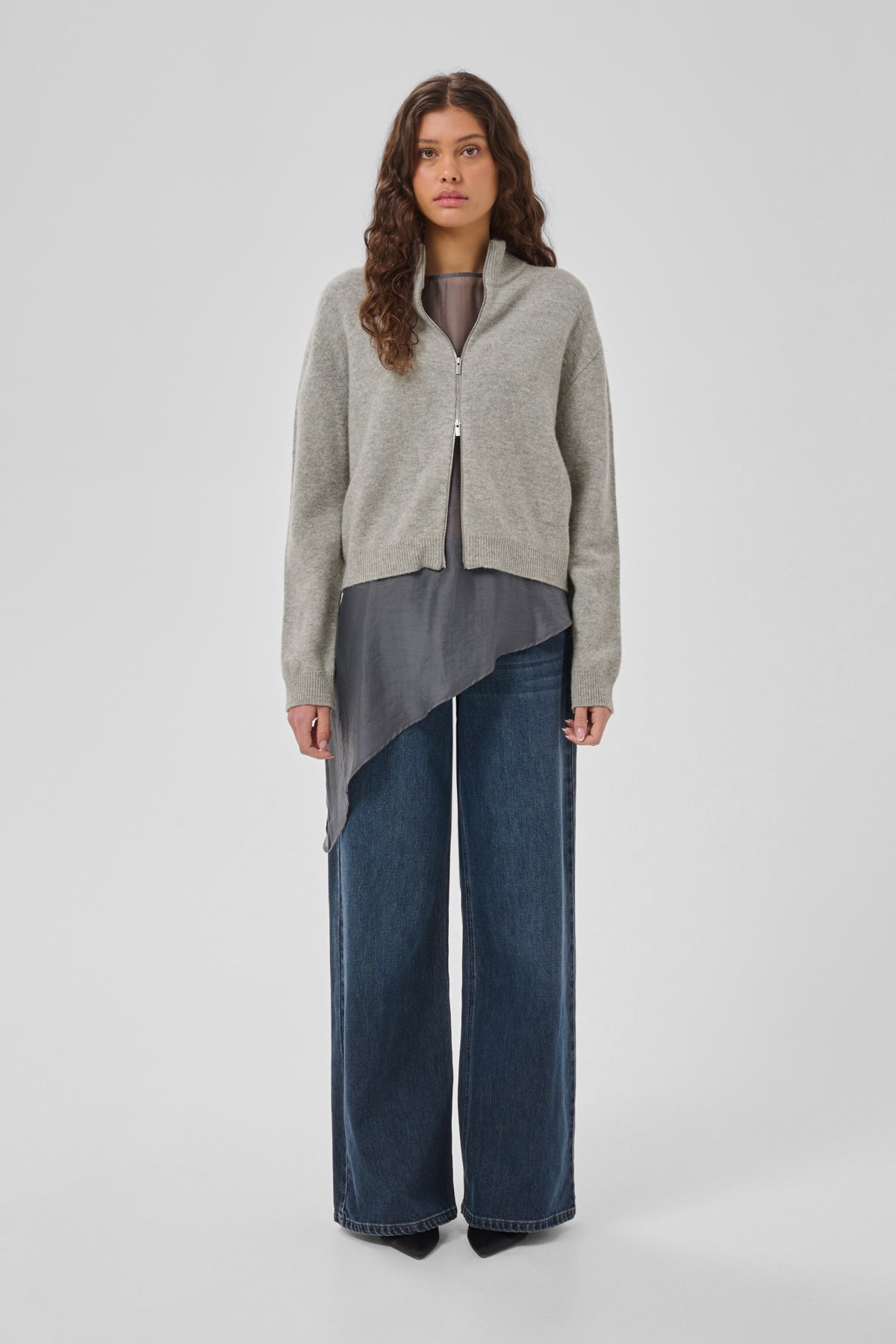 MWTracy Knit Zip Cardigan