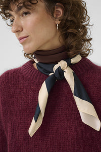 NamiraPW Scarf in Tawny Port and Dark Navy