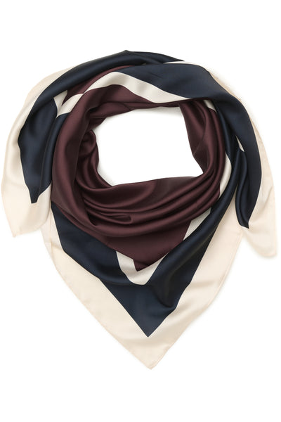 NamiraPW Scarf in Tawny Port and Dark Navy