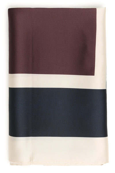 NamiraPW Scarf in Tawny Port and Dark Navy