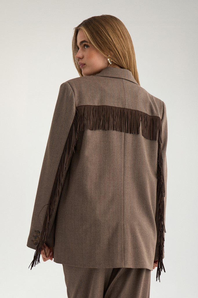 NuLippa Fringe Blazer