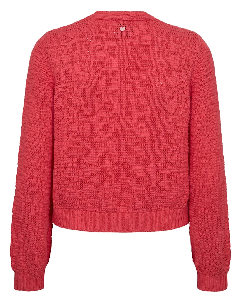 NuMirna Cropped Cardigan in Cayenne