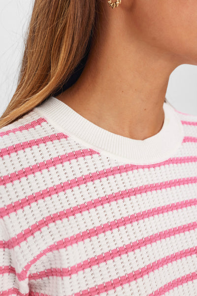 NuNicole Pullover - GOTS in Pink Carnation