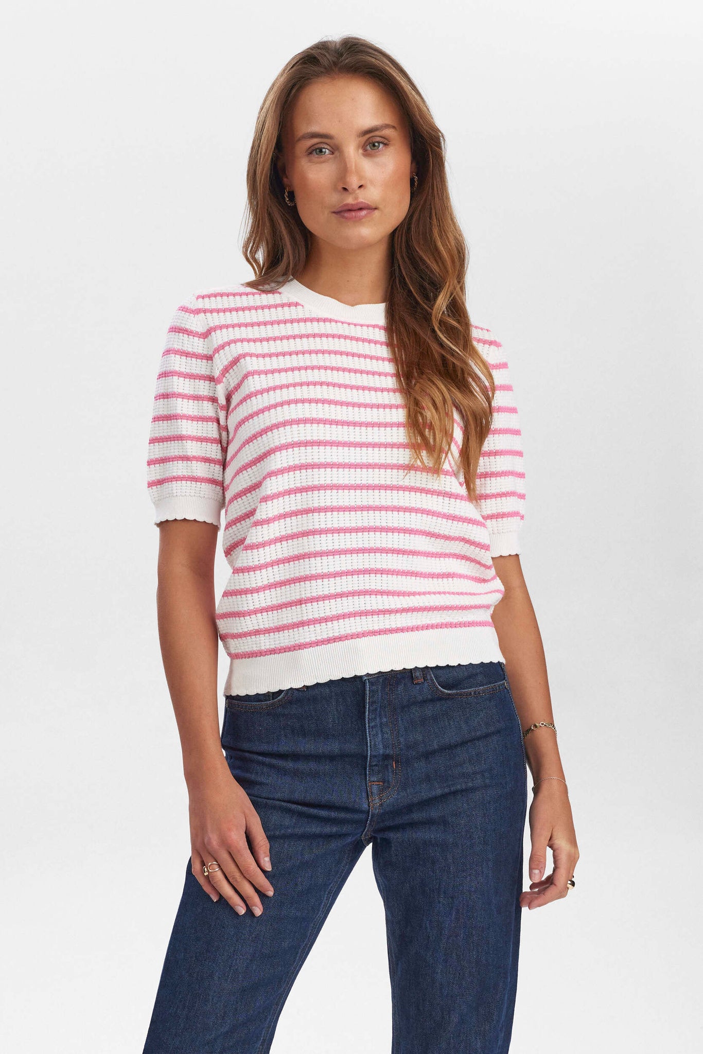 NuNicole Pullover - GOTS in Pink Carnation