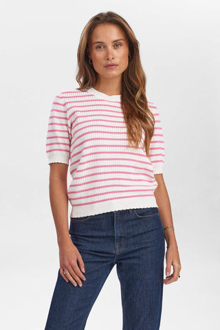 NuNicole Pullover - GOTS in Pink Carnation