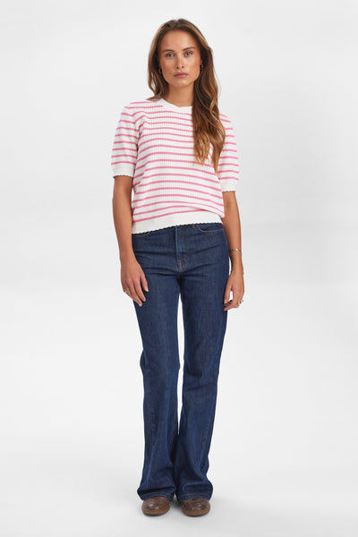 NuNicole Pullover - GOTS in Pink Carnation