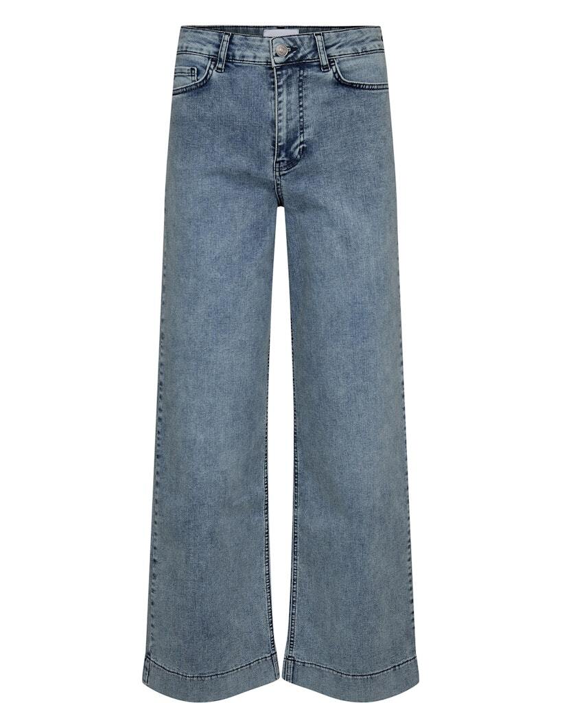 NuParis Wide leg Acid Jeans in Light Blue Denim