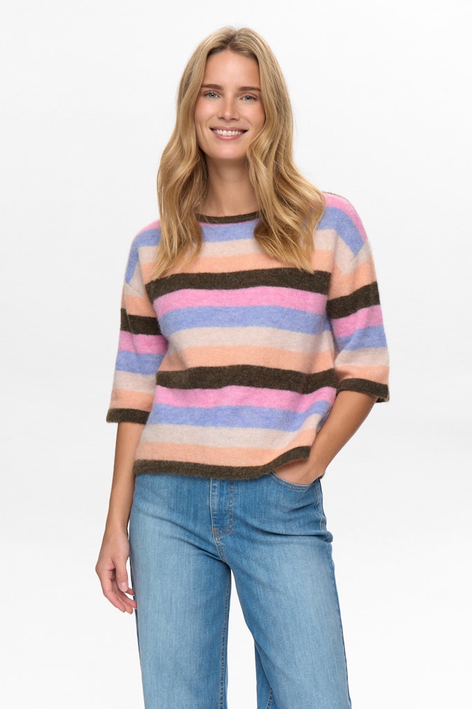 NuRiette Stripy short sleeve Pullover