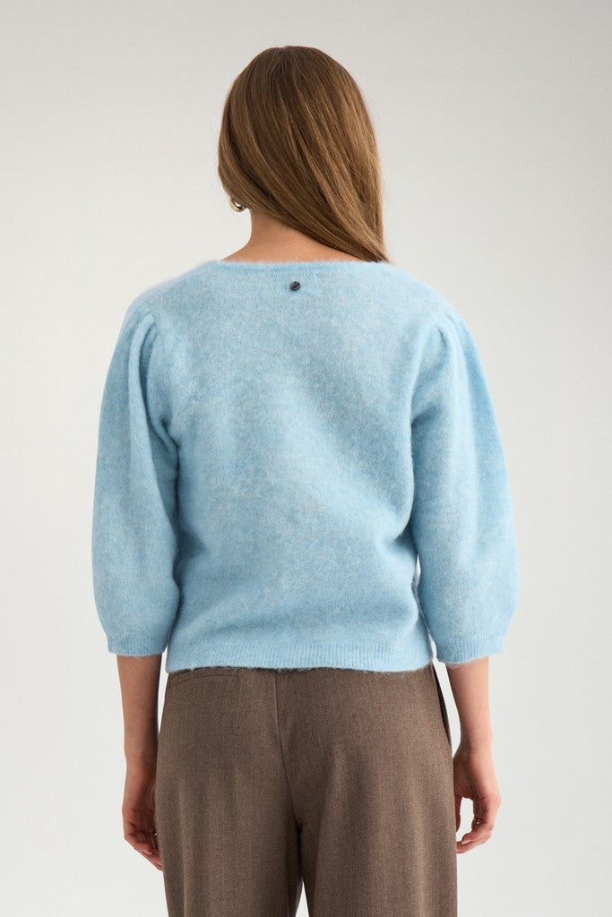 NuSuri Brushed Short Sleeve Cardigan