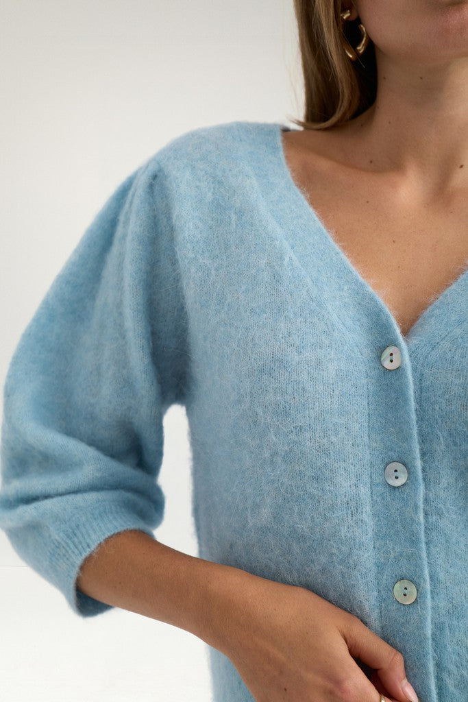 NuSuri Brushed Short Sleeve Cardigan