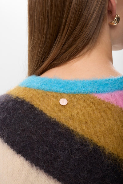 NuSuri Multi Stripe Pullover