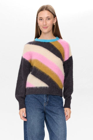 NuSuri Multi Stripe Pullover